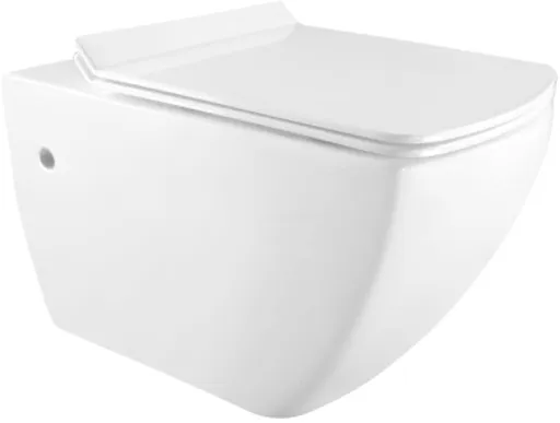 MEXEN - Vega Závesná WC misa vrátane sedátka s slow-slim, duroplast, biela 30654000