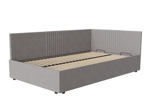 Dolmar Posteľ s výklopným roštom ELEN | sivá 120 x 200 cm