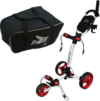 Axglo TriLite 3-Wheel SET White/Red Manuálny golfový vozík