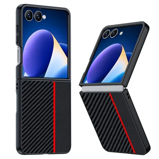 CARBON Ochranný obal pre Samsung Galaxy Z Flip7 5G BLACK RED