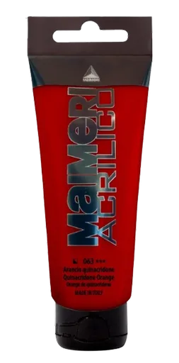 MAIMERI ACRILICO - Akrylové farby 063 - quinacridone orange, 0,075 L