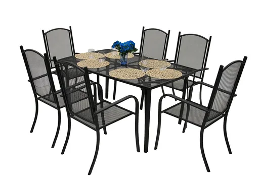 DEOKORK Záhradná kovová zostava NANCY 1+6