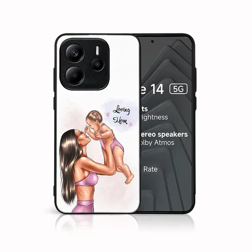 MY ART Ochranný kryt pre Xiaomi Redmi Note 14 5G LOVING MOM (115)