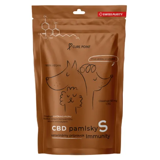 CURE POINT CBD Pamlsky Immunity 100 g, Veľkosť: M