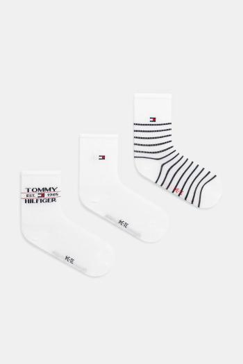 Detské ponožky Tommy Hilfiger 3-pak béžová farba, 701232830