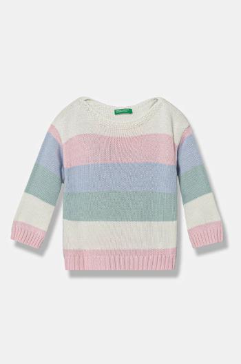 Detský sveter United Colors of Benetton ružová farba, tenký, 1070H102T