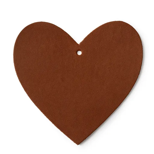 Hnedá vianočná ozdoba srdca 619-1212-41