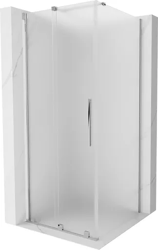 MEXEN/S - Velár sprchovací kút, posuvné dvere 110 x 110, dekor, chróm 871-110-110-31-01