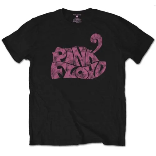 Pink Floyd tričko Swirl Logo Čierna XXL
