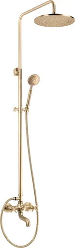 DEANTE - Temisto mosadz - Sprchový stĺp, s vaňovou batériou NAC_M1QT