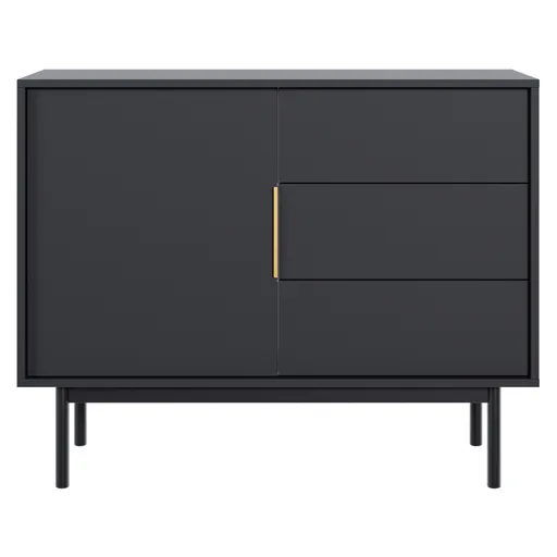 Komoda VIVALA 1D3S, čierna