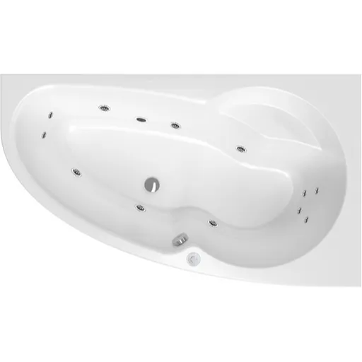 Masážna vaňa SIKO Luiza 150x95 cm BASIC akrylát pravá SIKOHMBLU150P