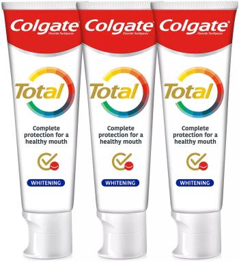 Colgate Bieliaca zubná pasta Total Whitening Trio 3 x 75 ml