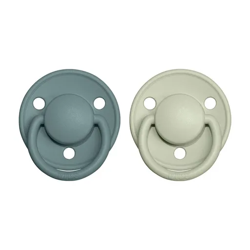 BIBS De Lux cumlíky z prírodného kaučuku 2 ks, veľkosť 1, Island Sea/Sage,BIBS De Lux cumlíky z prírodného kaučuku 2 ks, veľkosť 1, Island Sea/Sage