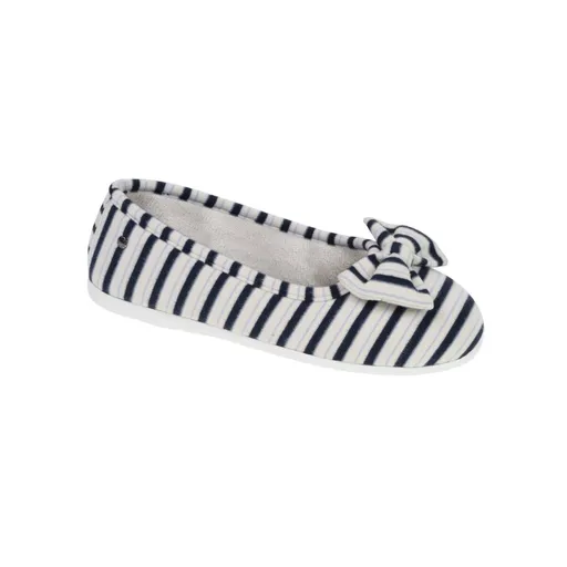 Ergonomické velúrové baleríny s mašľou Isotoner®