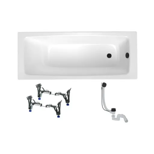 Obdĺžniková vaňa SAT Feel 170x75 cm smaltovaná oceľ ľavá aj pravá SATBVFEEL170756