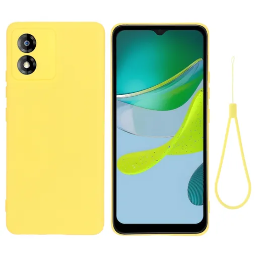 RUBBER Ochranný kryt pre Motorola Moto E13 žltý