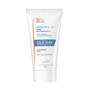 Ducray Ochranný fluid pre problematickú pleť SPF 50+ Keracnyl UV (Anti-Blemish Fluid) 50 ml