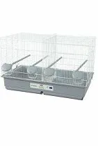Klietka pre vtáky PRIMO Cati Plus biela/sivá Zolux