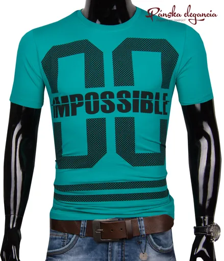 Zelené tričko pre pánov v trendy vzhľade SEMAL