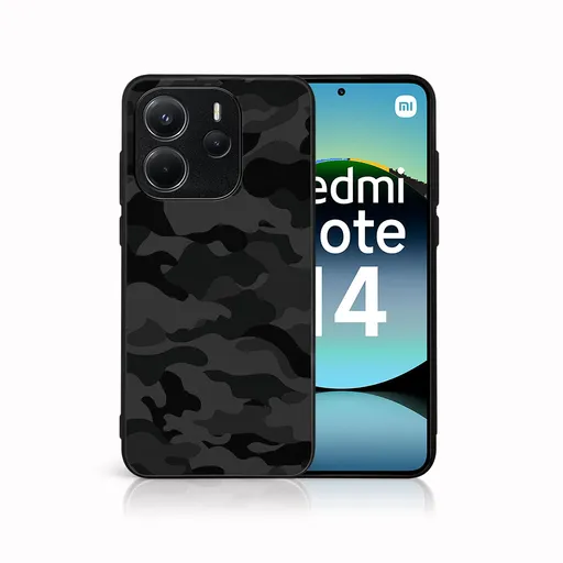 MY ART Ochranný kryt pre Xiaomi Redmi Note 14 BLACK CAMO (234)