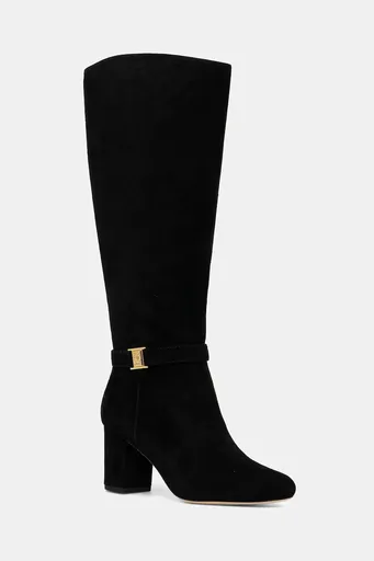 Semišové čižmy Lauren Ralph Lauren Kellie Tl Hl