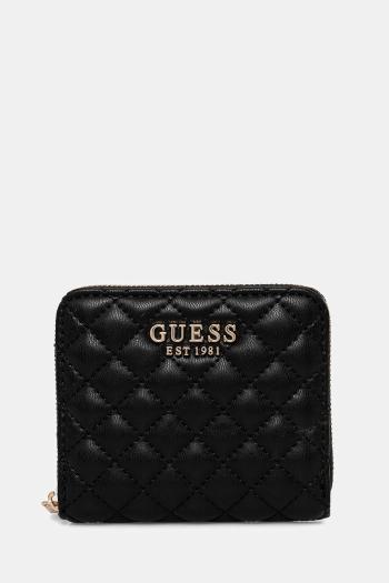 Peňaženka Guess ECO RIANEE dámska, čierna farba, SWQG95 41137