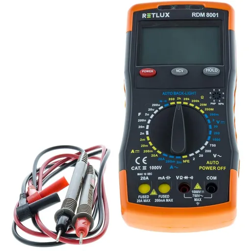 RDM 8001 Digitálny multimeter RETLUX