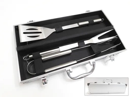 MAKRO - Grilovacie náradie 3ks v kufríku 10x37cm