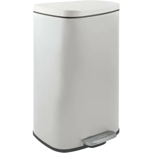 Spirella Pedálový odpadkový kôš soft-close Akira 50 l, matná biela, 50 l