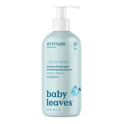 ATTITUDE Baby leaves good night detský šampón a telové mydlo 473 ml
