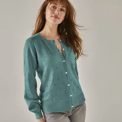 Sveter z úpletu pointelle