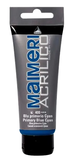 MAIMERI ACRILICO - Akrylové farby 400 - primary blue-cyan, 0,075 L