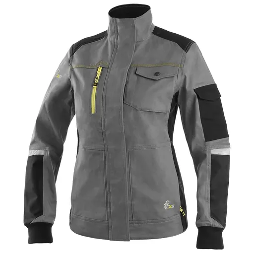 Canis (CXS) Dámska montérková blúza CXS STRETCH - Šedá / čierna | 46