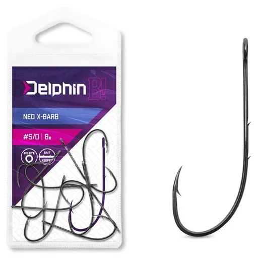 Delphin háčiky na čeburašku b! neo x-barb 8 ks - 4/0