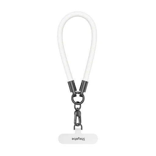 DUX STAYOBE PL-II Univerzálna šnúrka na zápästie pod zadný kryt smartfónu svietiaca biela