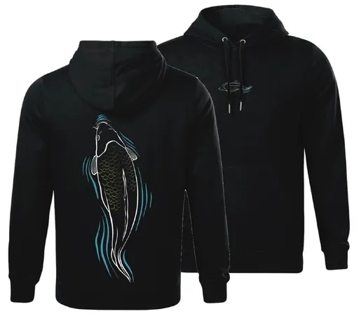 Giants fishing mikina kapr u hladiny čierna - xl