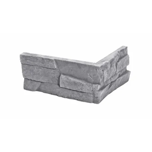 Roh Fasádny Stones Patan grey 24x10 cm reliéfny RPATANGR