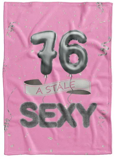 Deka Stále sexy – Ružová (vek: 76, Podšitie baránkom: NE)