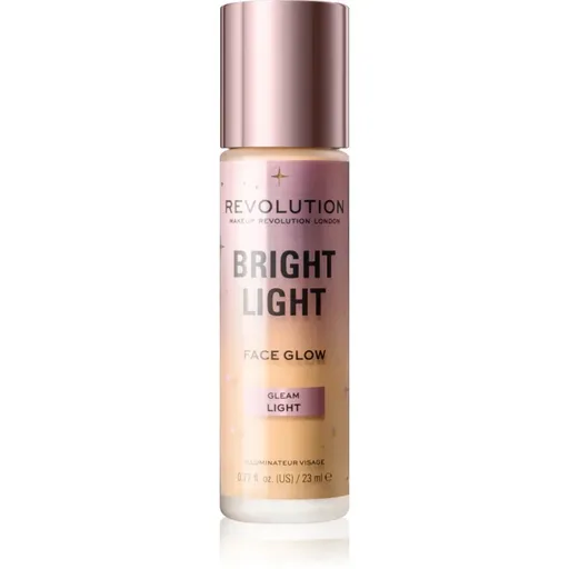 Makeup Revolution Bright Light Face Glow rozjasňujúci tónovací fluid odtieň Gleam Light 23 ml