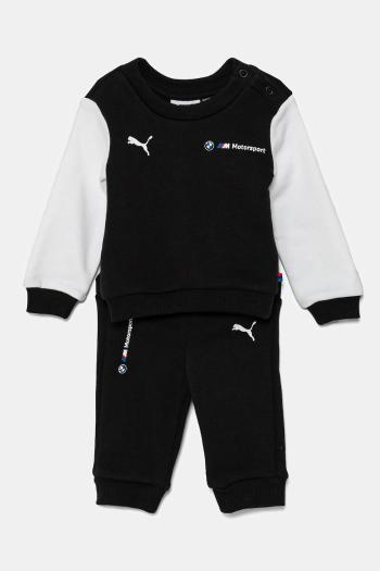 Detská tepláková súprava Puma BMW MMS ESS TODDLER JOGGER čierna farba, 627524