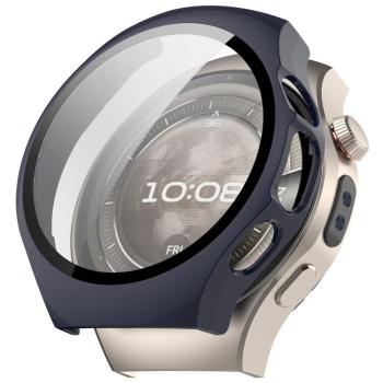 PC FULL COVER Plastový kryt so sklom pre Huawei Watch 5 42mm INK BLUE