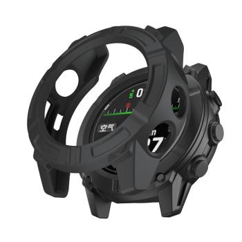 TPU HALF COVER Kryt pre Garmin Descent G2 čierny