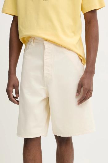 Bavlnené šortky Drôle de Monsieur Le Short Baggy pánske, béžová farba, G-BS147-CO188-OW