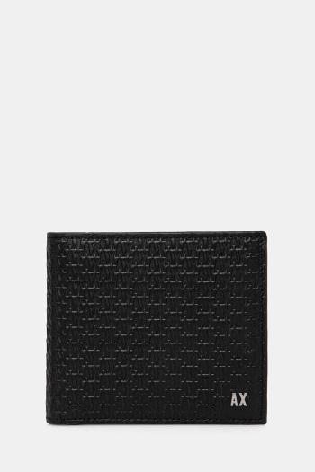 Kožená peňaženka Armani Exchange pánska, čierna farba, 958097 4R847