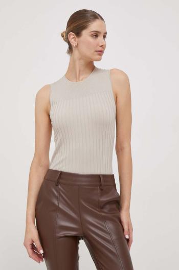 Top Calvin Klein dámsky,béžová farba,K20K206183