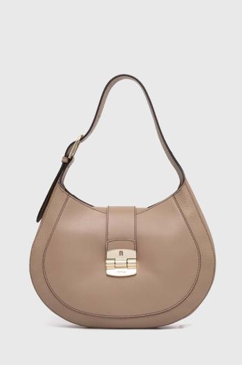 Kožená kabelka Furla béžová farba, WB01230 BX0053 1257S