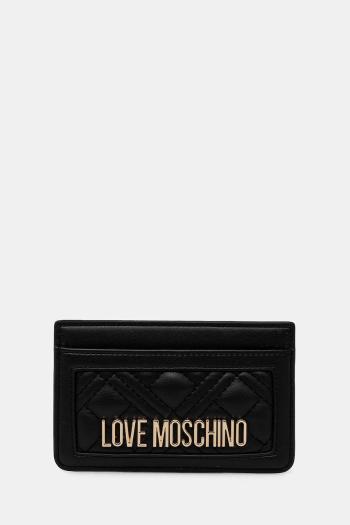 Puzdro na karty Love Moschino čierna farba, JC5659PP1