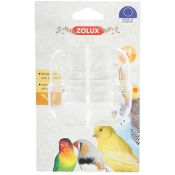 Zolux Kŕmidlo transparentné pre vtáky s bidlom (3336021343459)
