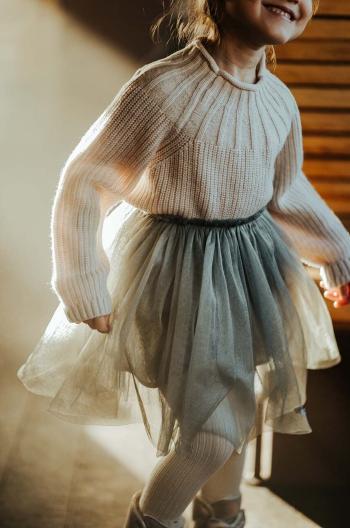 Dievčenská sukňa Donsje Pien Skirt šedá farba, mini, áčkový strih, 4035400